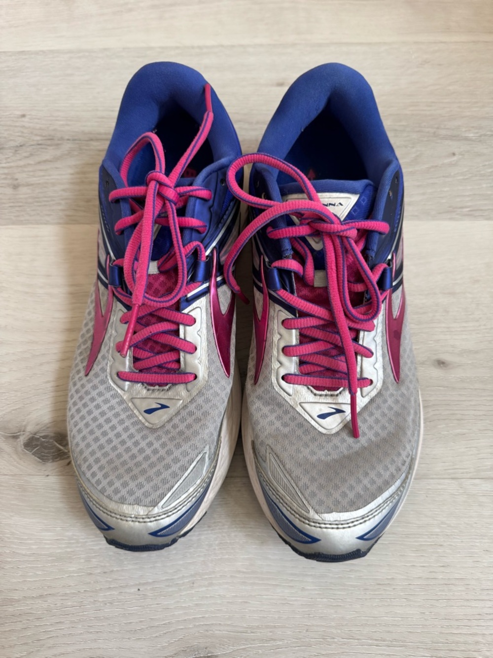 Brooks Women's Silver, Pink & Blue Running Shoes